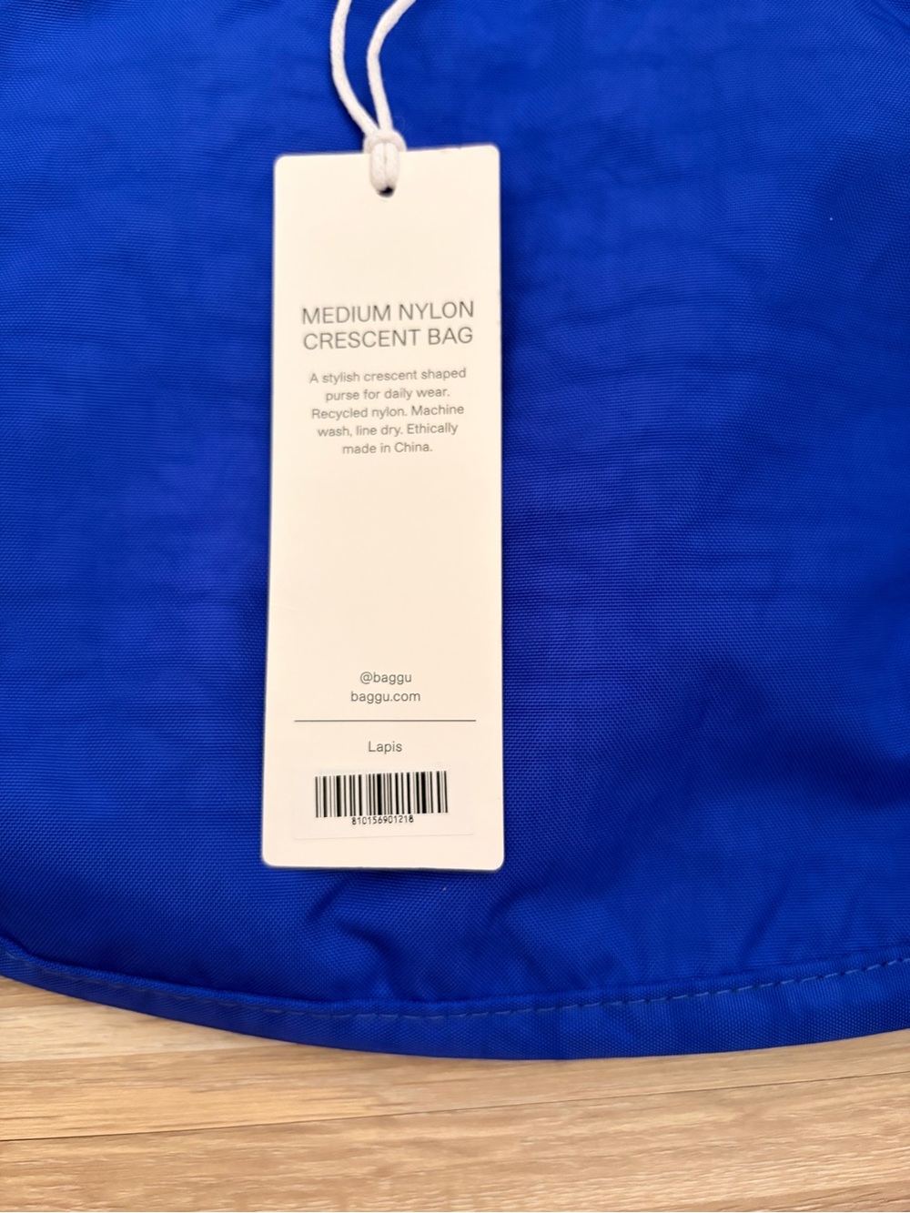 BAGGU: Medium Nylon Crescent “Lapis” 🌀 - Picture 4 of 4